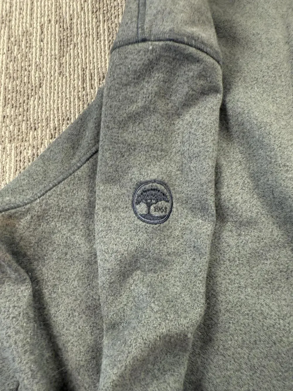 TravisMathew Sweatshirt Mens 2XL Gray Snap Mock Neck Pullover Golf Henley Soft